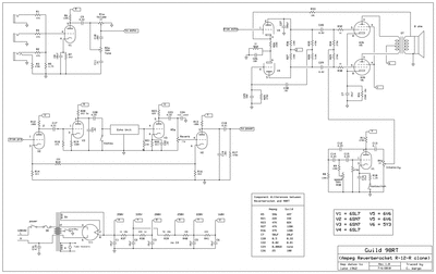 Misc - Guild 98RT corrected -corrected many errors from original guild schematic  and redid the layout to better reflect the signal flow Thumbnail